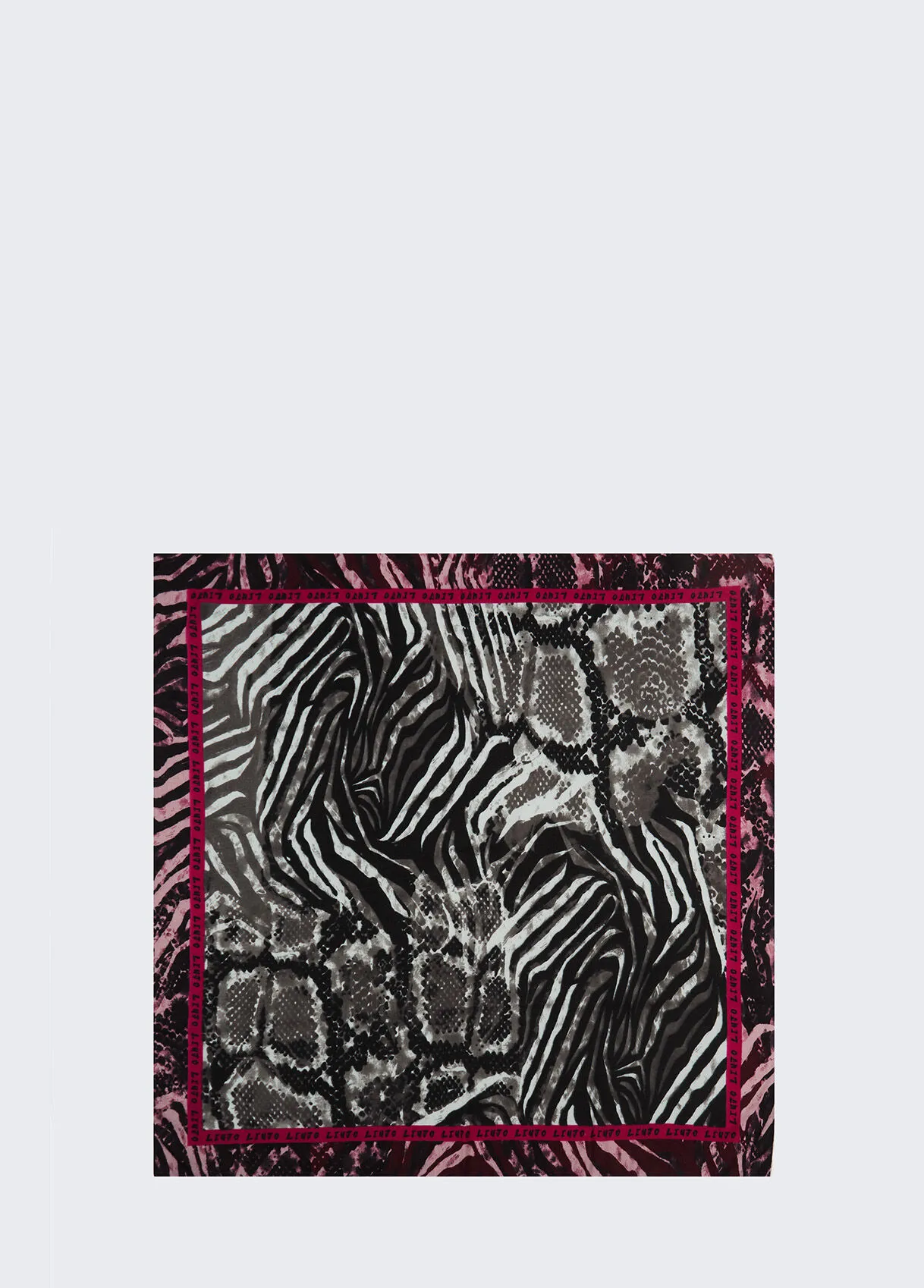 Foulard con stampa pitonata