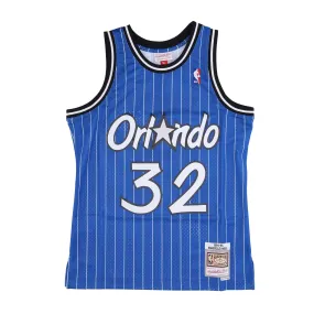 Men's NBA Swingman Basketball Jersey Hardwood Classics No 32 Shaquille O'neal 1994-95 Orlmag Original Team Colors