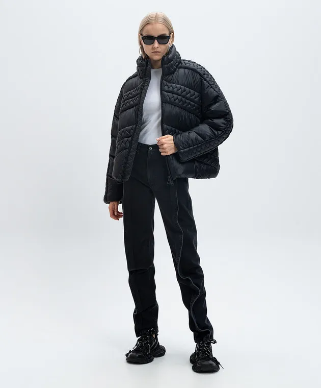 Raxxy Piumino nero BRAIDING CRDJ039