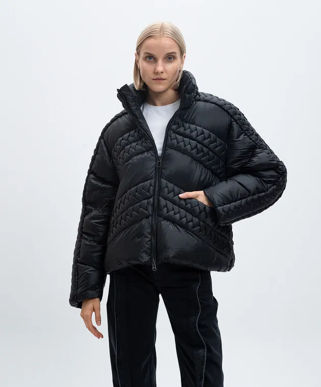 Raxxy Piumino nero BRAIDING CRDJ039