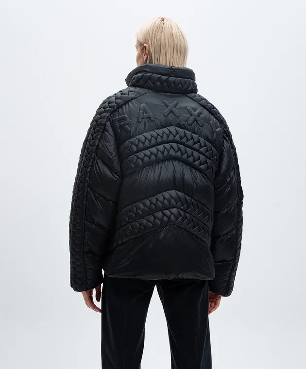 Raxxy Piumino nero BRAIDING CRDJ039