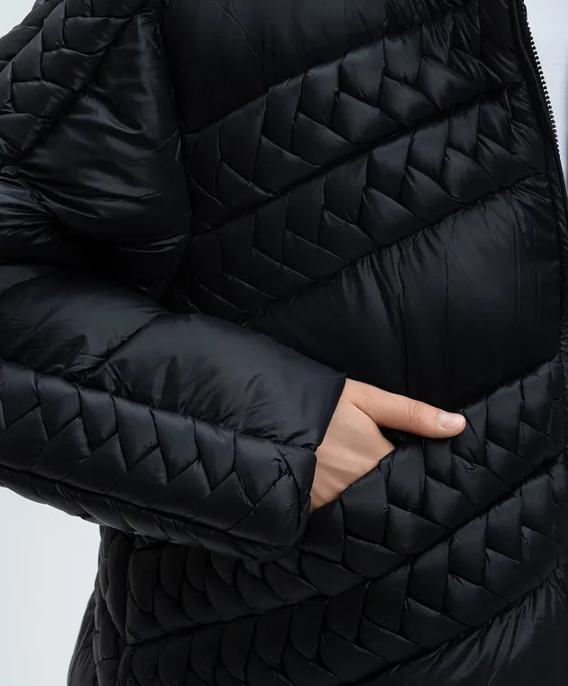 Raxxy Piumino nero BRAIDING CRDJ039
