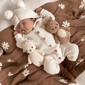 Teddy Milk Hooded Onesie