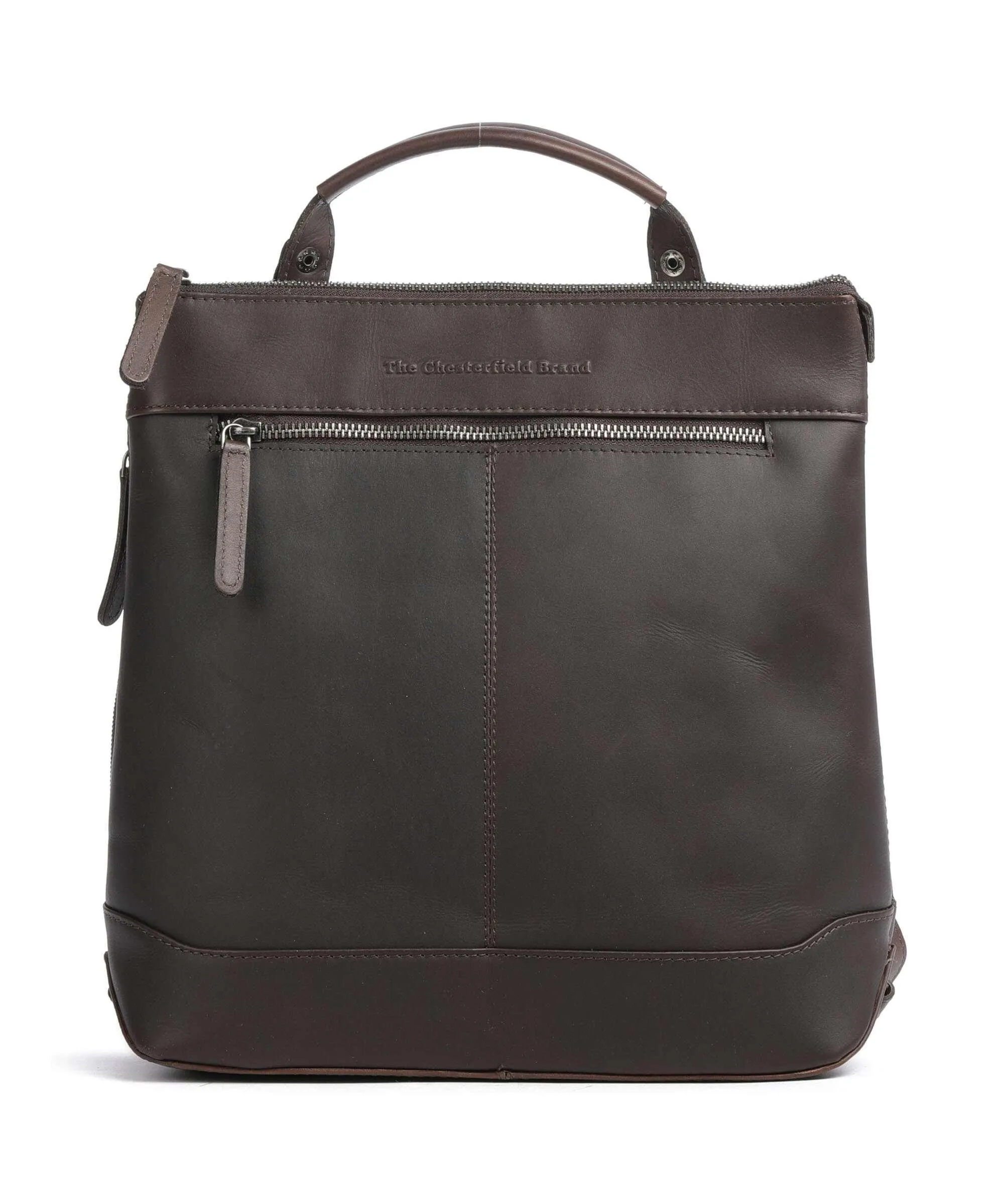  The Chesterfield Brand Harare Borsa a zainetto pelle bovina marrone scuro  