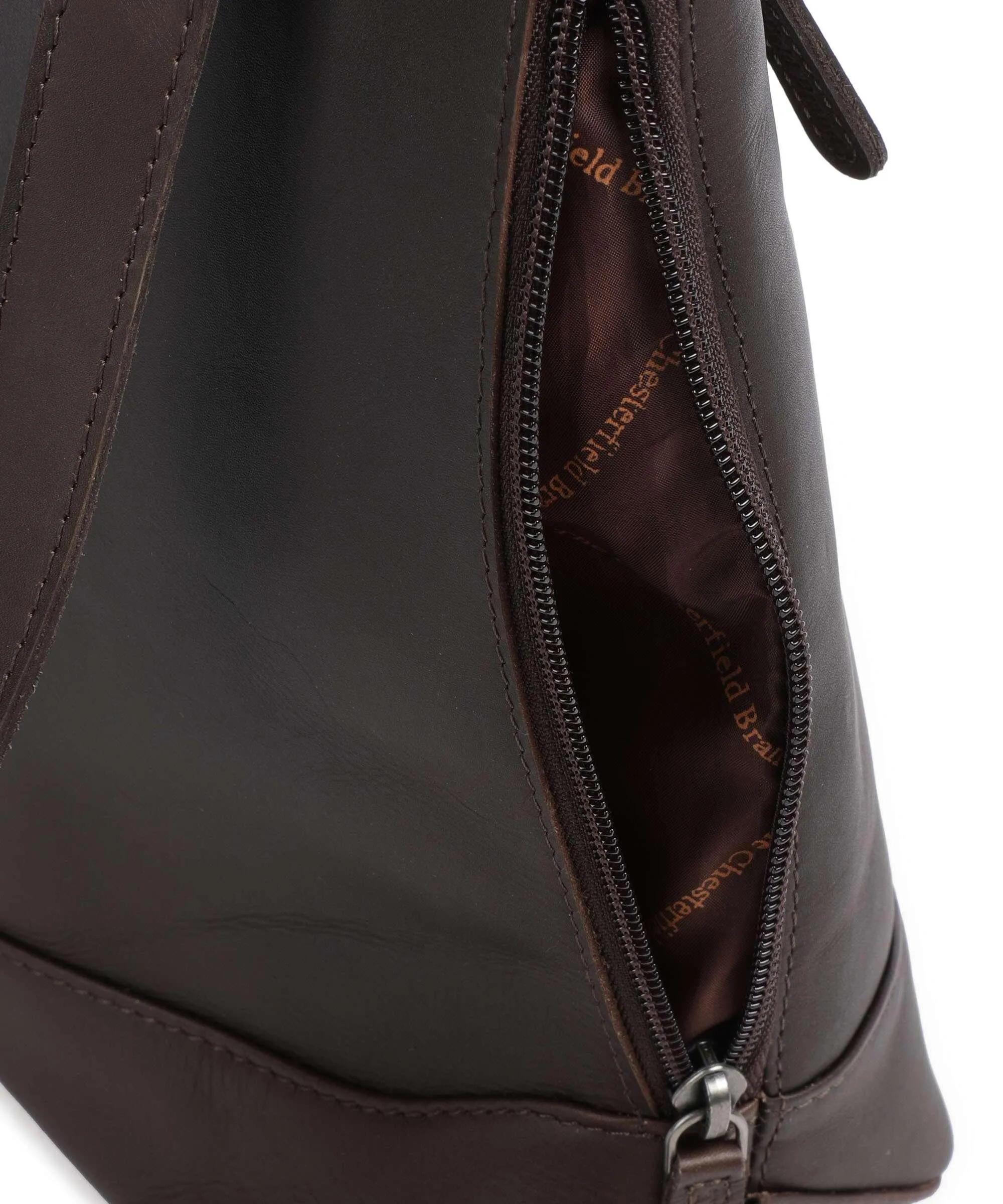  The Chesterfield Brand Harare Borsa a zainetto pelle bovina marrone scuro  