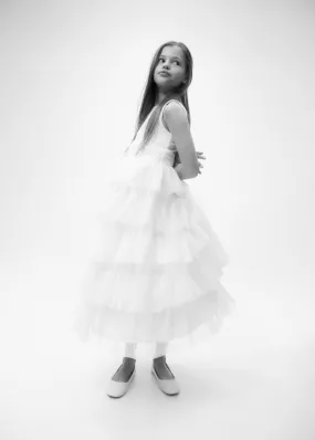 Ruffled Tulle Dress