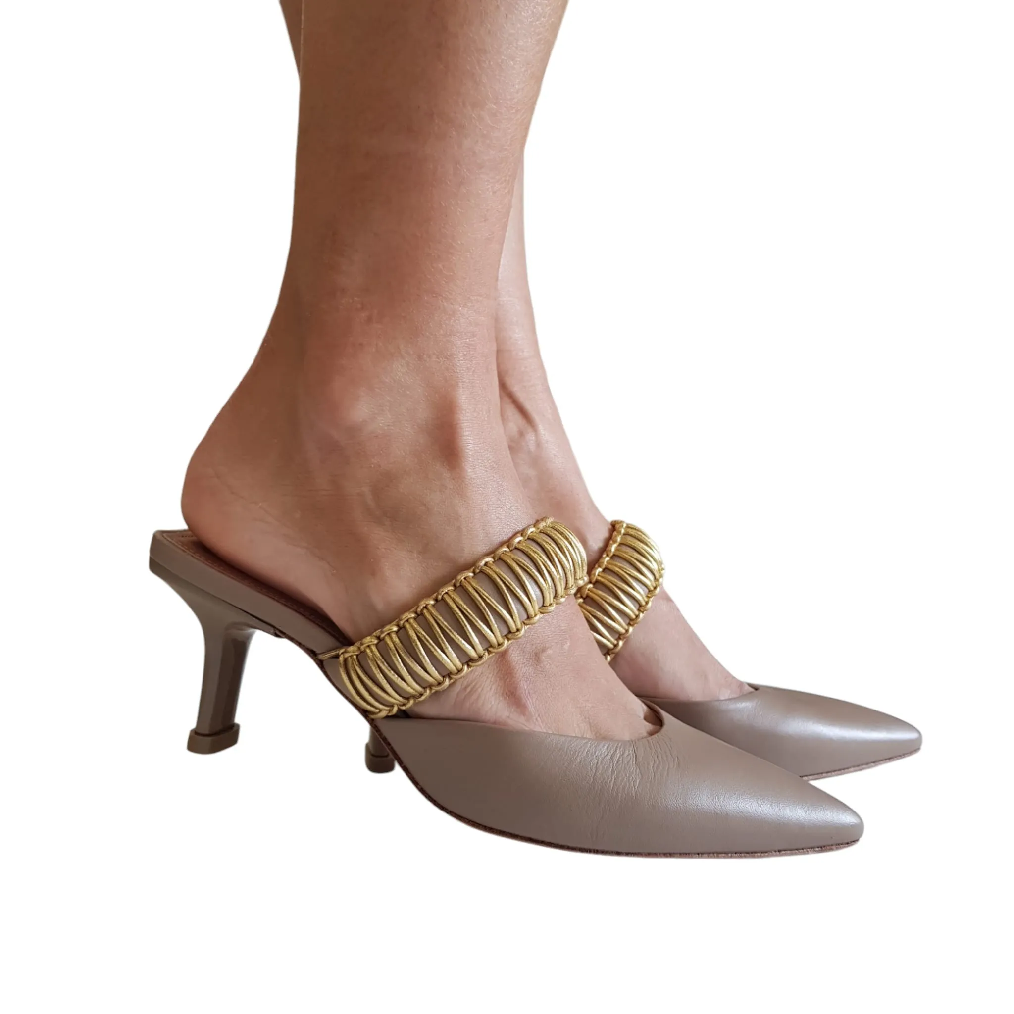 Vicenza Sandalo Sabot Donna Tortora rif.115