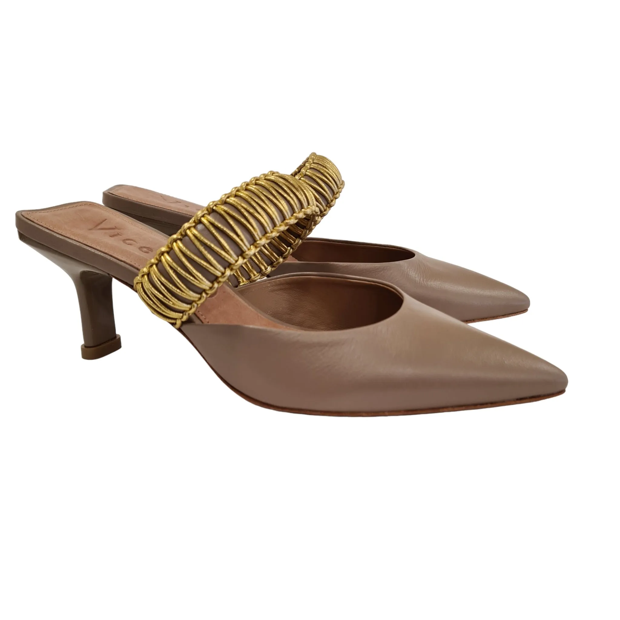 Vicenza Sandalo Sabot Donna Tortora rif.115