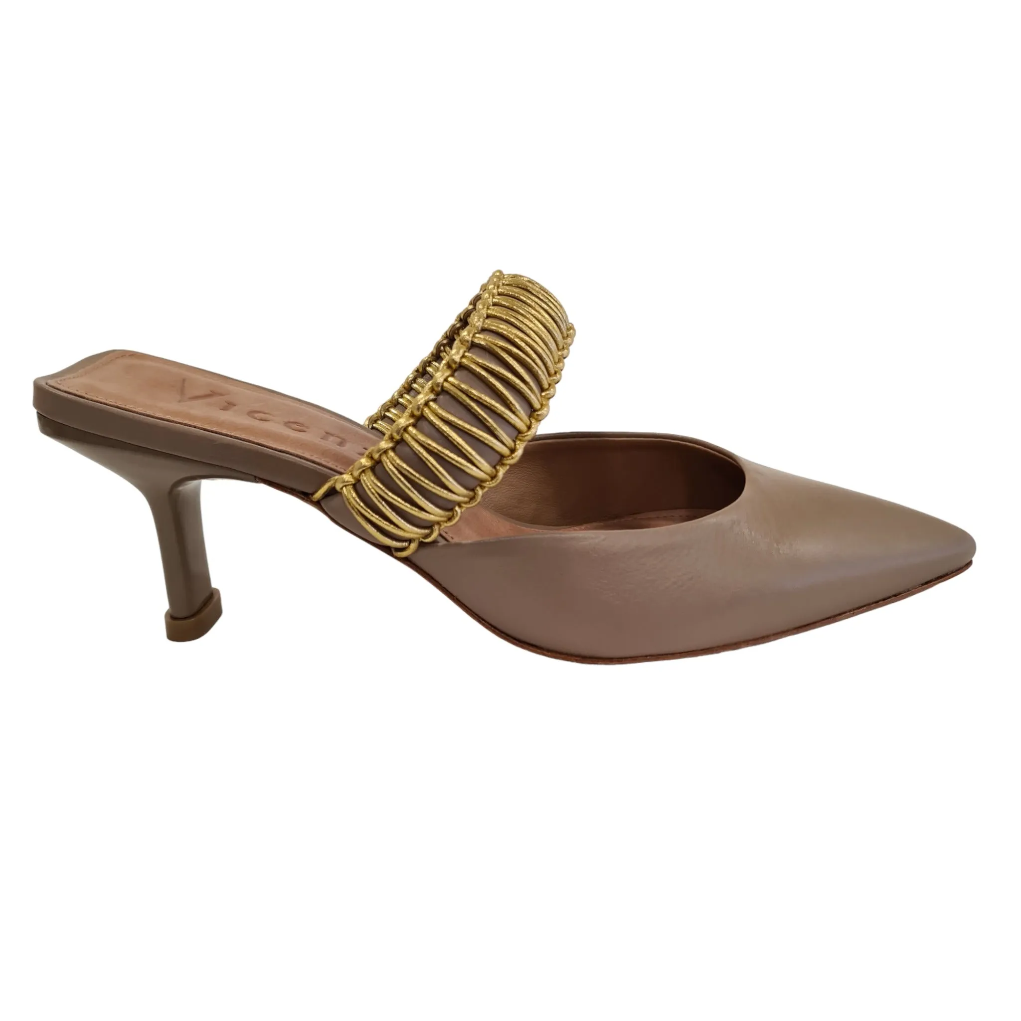Vicenza Sandalo Sabot Donna Tortora rif.115